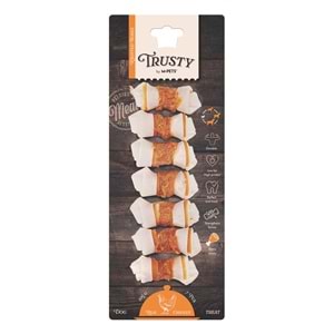 19045299 M-PETS TRUSTY EXTRA CHICKEN DÜĞÜMLÜ KEMİK 7Lİ 105GR/6,4CM