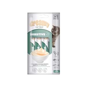 19049899 M-PETS DIGESTIVE FONKSİYONEL CREAMY KEDİ ÖDÜLÜ 4X15GR
