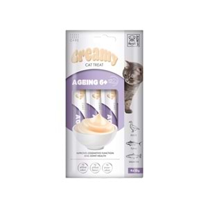 19050299 M-PETS AGEING 6+ FONKSİYONEL CREAMY KEDİ ÖDÜLÜ 4X15GR