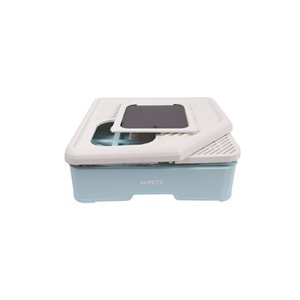 20104499 M-PETS TERRA FORMA ECO DESENLİ KAPALI KEDİ TUVALETİ BLUE