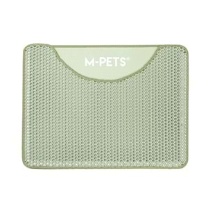 20117803 M-PETS DUPLEX ELEKLİ KEDİ KUMU PASPASI YEŞİL 60X45CM