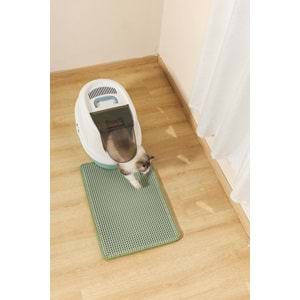 20118008 M-PETS DUPLEX ELEKLİ KEDİ KUMU PASPASI YEŞİL 45X65CM