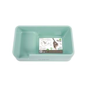 20119803 M-PETS TERRA CAT WALK AÇIK KEDİ TUVALETİ SEA GREEN