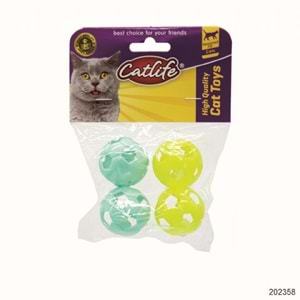 202358-CATLİFE ZİLLİ KEDİ OYUNCAĞI 4LÜ PAKET