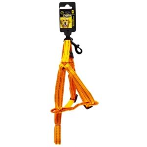 202477-DOGLİFE KÖPEKLER İÇİN FOSFORLU GÖĞÜS TASMASI+GEZDİRME 1,5CM