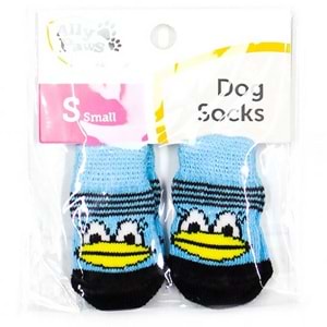 202953-ALLY PAWS KÖPEKLER İÇİN KAYMAZ TABANLI ÇORAP 4LÜ (S)