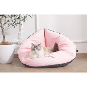 20304399 M-PETS SWEET DREAMS ÜÇGEN YATAK PİNK/GREY