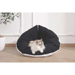 20304499 M-PETS SWEET DREAMS ÜÇGEN YATAK BLACK/WHİTE