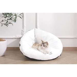 20304499 M-PETS SWEET DREAMS ÜÇGEN YATAK BLACK/WHİTE