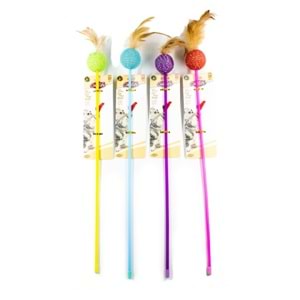 203576-CATLİFE KEDİLER İÇİN OYUNCAK OLTA TÜYLÜ TOPLU