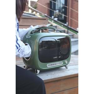 20401099 M-PETS SIXTIES TV TAŞIMA ÇANTASI GREEN 44X26X38CM