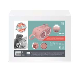20401799 M-PETS RADIO TAŞIMA ÇANTASI PİNK 50X23X31CM