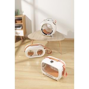 20402299 M-PETS SIXTIES CLOCK TAŞIMA ÇANTASI WHITE 40X44X26CM
