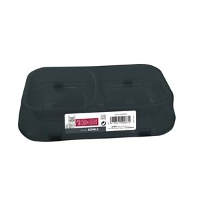 20500399 M-PETS PLASTIC DOUBLE KEDİ MAMA KABI 2X150ML