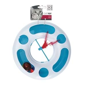 20600099 M-PETS DISCUS KEDİLER İÇİN PLASTİK OYUN ÇENBERİ TOPLU