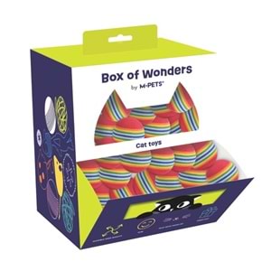 20602899 M-PETS WONDERS RAİNBOW BALL KEDİ OYUNCAĞI 90LI DISPLAY