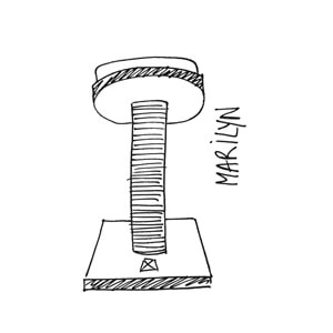 20636199 M-PETS CAT ELİTE MARILYN KEDİ TIRMALAMA 40X40X48CM