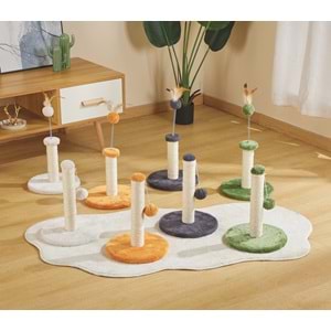 20643299 M-PETS MY FIRST KEDİ TIRMALAMA PONPONLU DARK GREY