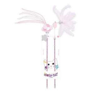 20650699 M-PETS MOONCAT KEDİ OYUNCAĞI OLTA PİNK 2Lİ SET