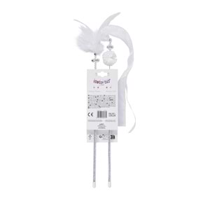 20650799 M-PETS MOONCAT KEDİ OYUNCAĞI OLTA WHİTE 2Lİ SET