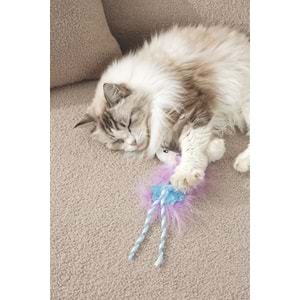20654899 M-PETS PLUME BLUE FİSH CATNİPLİ KEDİ OYUNCAĞI