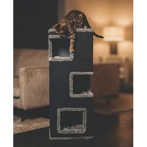 20656299 M-PETS PANTHER PREMİUM CITADEL KEDİ TIRMALAMA GREY