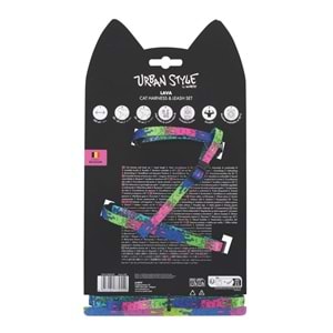 20805099 M-PETS URBAN STYLE LAVA KEDİ GÖĞÜS TASMASI SET