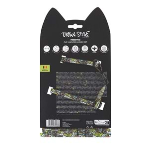 20805399 M-PETS URBAN STYLE FREESTYLE MULTİCOLOR KEDİ GÖĞÜS TASMASI SET