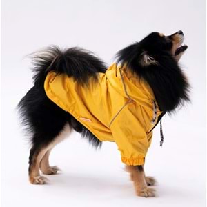 22551-PAWSTAR SARI PLUVIA YAĞMURLUK 5Lİ SET M-L-L-XL-2XL