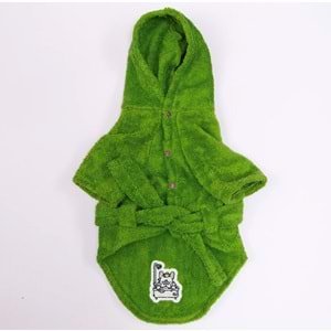 25054-PAWSTAR LIMON YEŞILI PATTAYA BORNOZ 5Lİ SET S-M/S-M/L-XL/L-XL/2XL-3XL