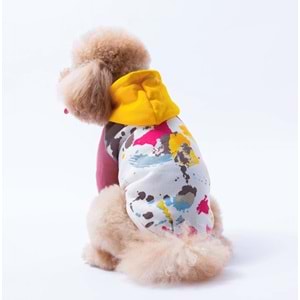 25703-PAWSTAR SARI RIO HOODIE 5Lİ SET M-L-L-XL-2XL