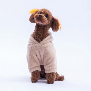 25725-PAWSTAR BEJ LUCCATEDDY HOODIE 5Lİ SET M-L-L-XL-2XL