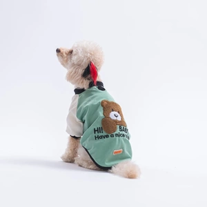 26717-PAWSTAR YEŞİL BABY TEDDY SWEAT 5Lİ SET (M-L-L-XL-2XL)