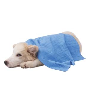 60106117 M-PETS BATHTIME KEDİ ve KÖPEKLER İÇİN HIZLI KURUYAN HAVLU BLUE