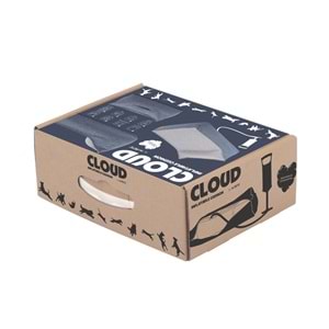 60301099 M-PETS CLOUD FONKSİYONEL ŞİŞİRİLEBİLİR YATAK NAVY