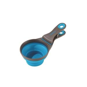 60502399 M-PETS CUIZI 3in1 FONKSİYONEL MAMA ÖLÇÜ KABI 237ML BLUE