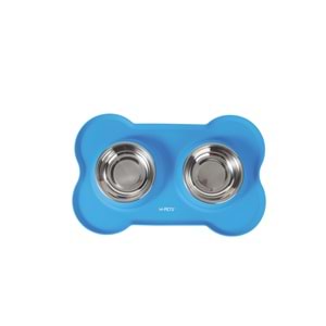 60530899 M-PETS DUET SILICONE MAT MAMA KABI BLUE 2X200ML