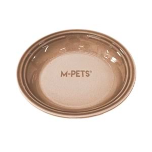 60566799 M-PETS PETJOY FLATTY SERAMİK MAMA KABI BROWN 250ML