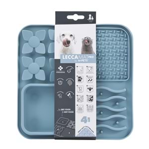 60569917 M-PETS LECCA PRO 4İN1 YAVAŞ BESLENME ve YALAMA MATI BLUE