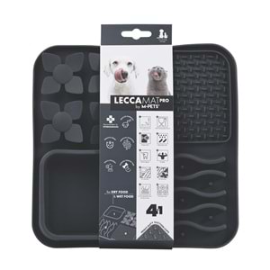 60570008 M-PETS LECCA PRO 4İN1 YAVAŞ BESLENME ve YALAMA MATI BLACK