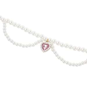 60801799 M-PETS GLAM PRESTİGE AKSESUAR KALP KOLYE PEMBE (S)