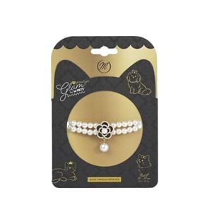 60802999 M-PETS GLAM PRESTİGE AKSESUAR BLACK CAMELLİA (M)