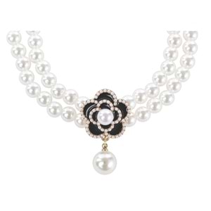 60802999 M-PETS GLAM PRESTİGE AKSESUAR BLACK CAMELLİA (M)