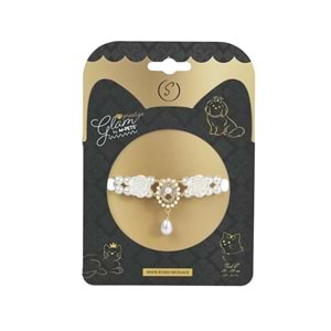 60803499 M-PETS GLAM PRESTİGE AKSESUAR WHİTE ROSES (S)