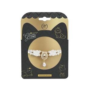 60803599 M-PETS GLAM PRESTİGE AKSESUAR WHİTE ROSES (M)