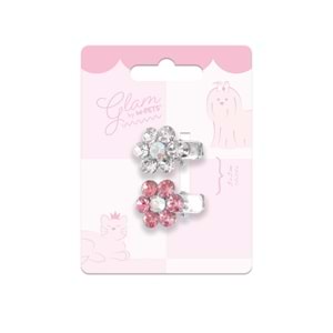 60901499 M-PETS GLAM KÖPEKLER İÇİN AKSESUAR TOKA PİNK/WHİTE