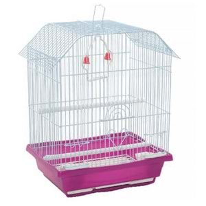 A1009-1 BİRDLİFE ÇİFT KAPILI KUŞ KAFESİ 10LU 30X23X39CM
