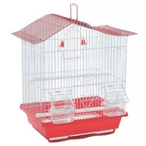 A1010-1 BİRDLİFE ÇİFT KAPILI KUŞ KAFESİ 10LU 30X23X39CM