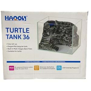 HAQOS TURTLE TANK 36 KAPLUMBAĞA TANKI 23L