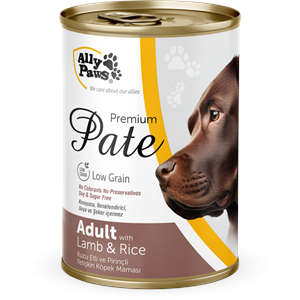 AP023 ALLY PAWS PATE KUZU ETLİ KÖPEK KONSERVE 400GR 12Lİ